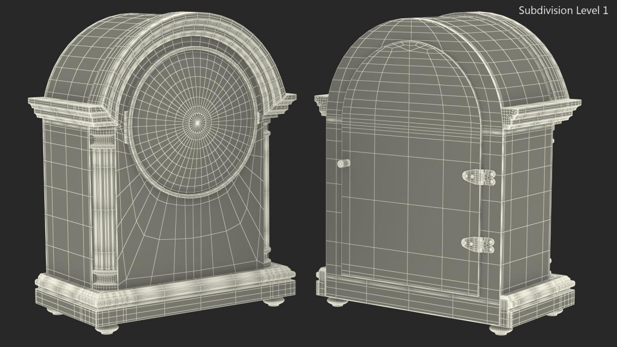 3D model Hermle Clearbrook Mantel Clock