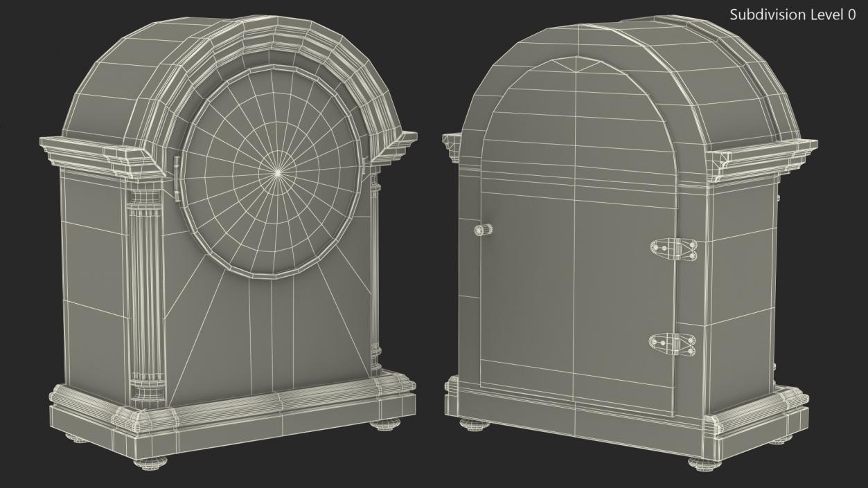 3D model Hermle Clearbrook Mantel Clock