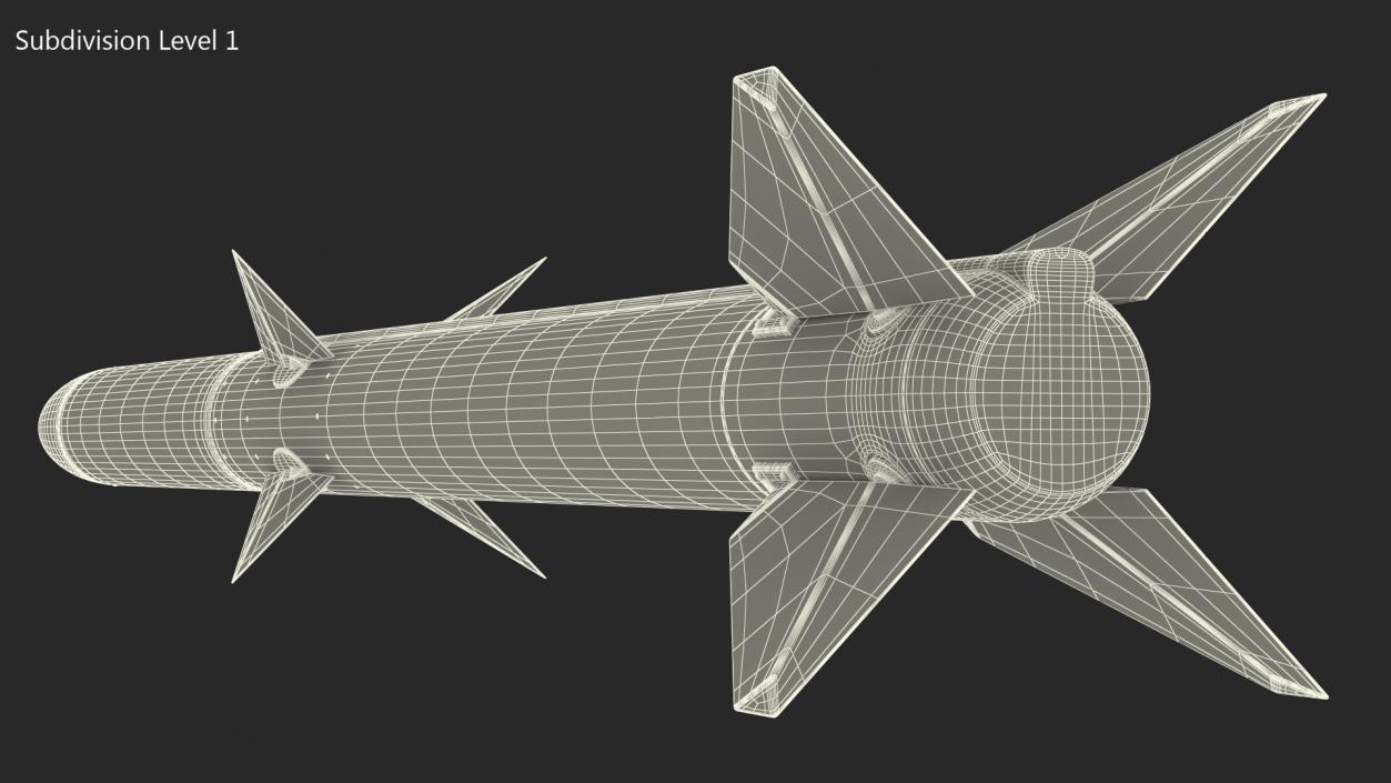 3D Missile From NASAMS Air Defense System model