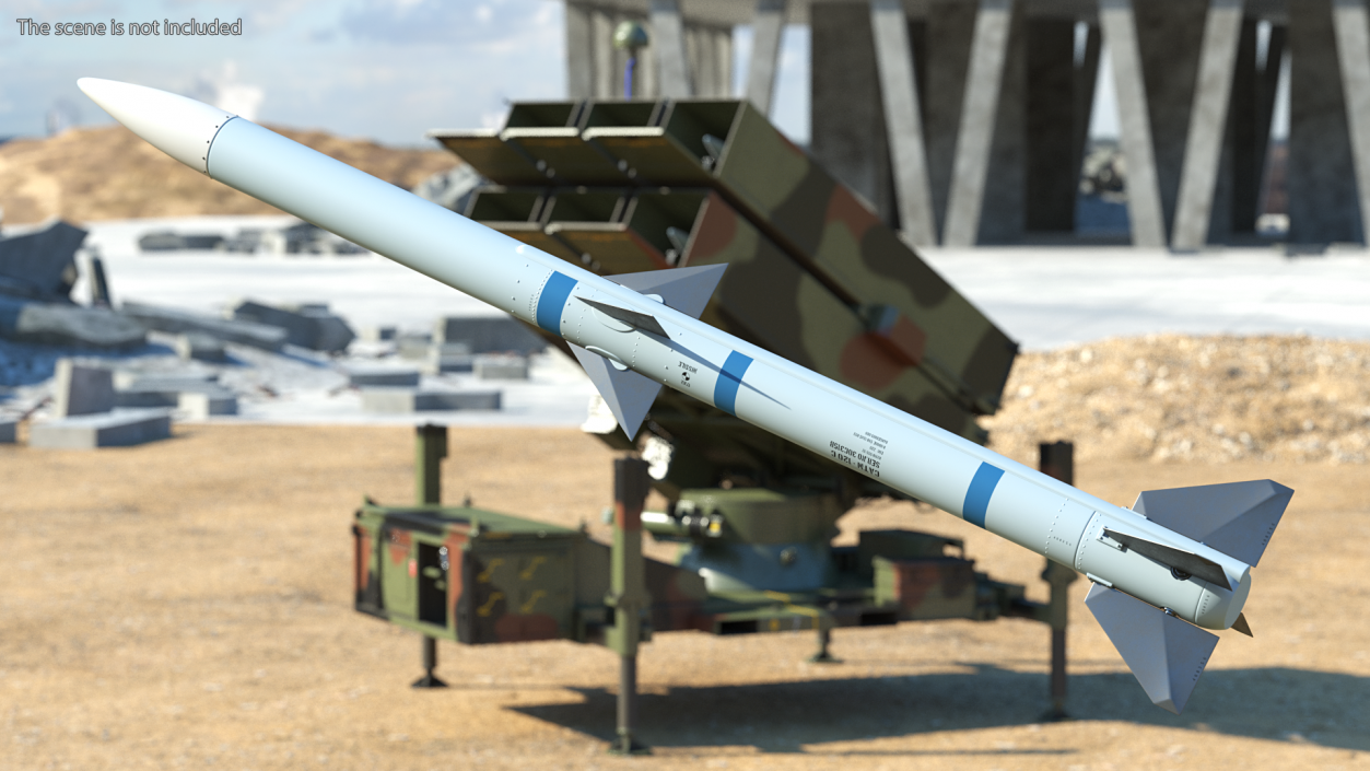 3D Missile From NASAMS Air Defense System model