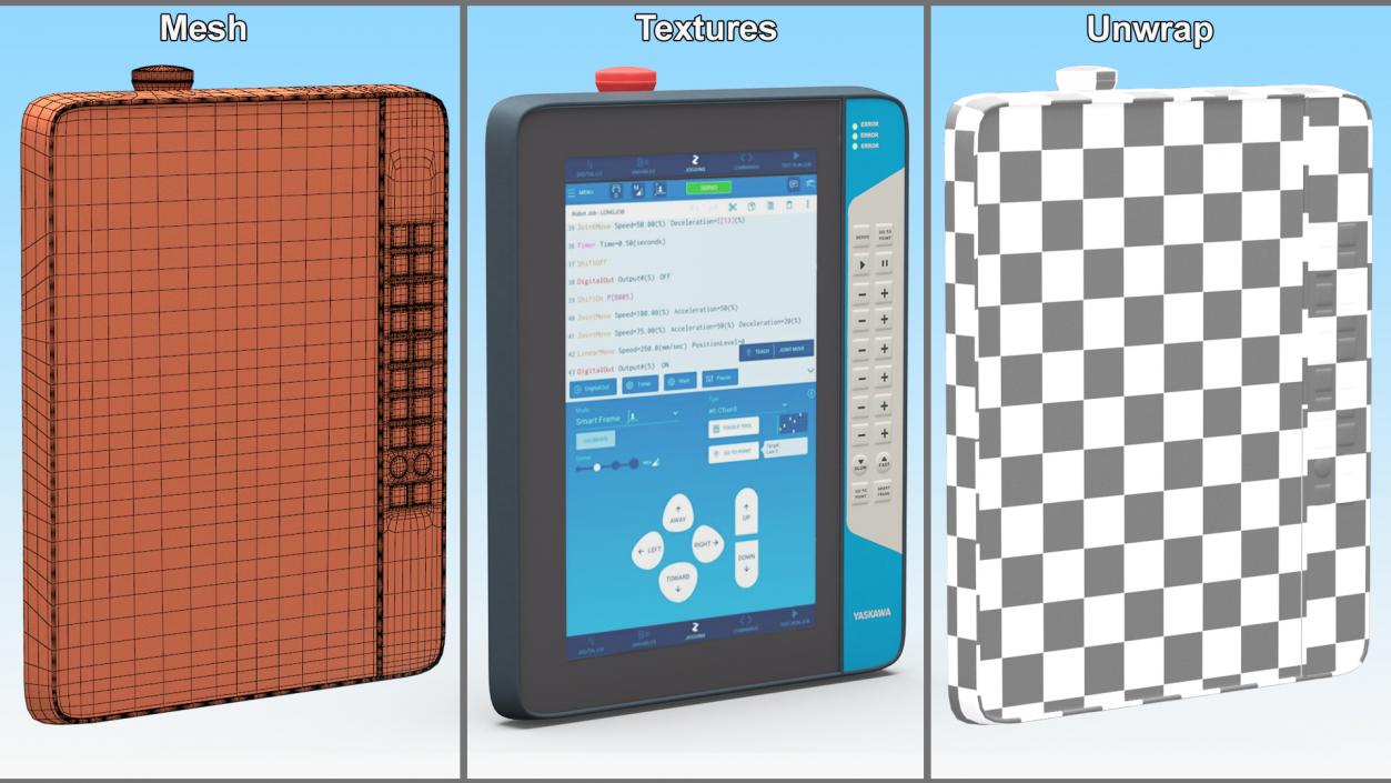 3D Smart Pendant for Controller Programming Yaskawa model