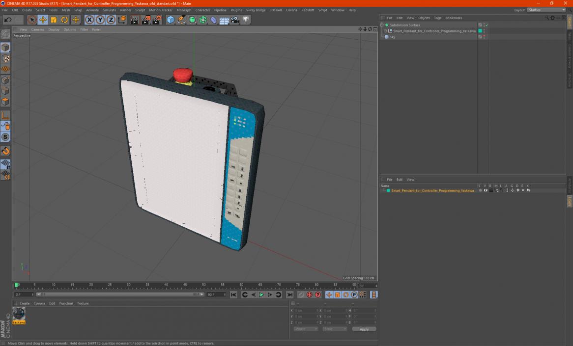 3D Smart Pendant for Controller Programming Yaskawa model