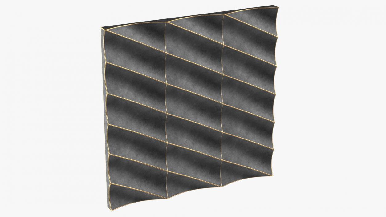 3D Wall Panel Half Pipe Metal