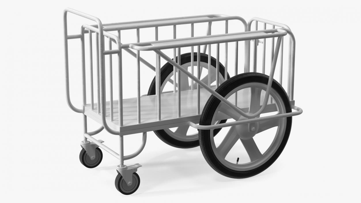 Medical Drugs Trolley White 3D