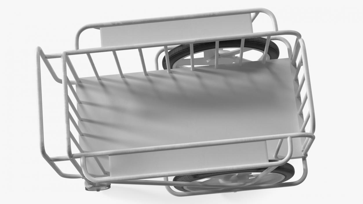 Medical Drugs Trolley White 3D