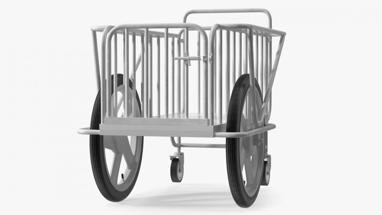 Medical Drugs Trolley White 3D