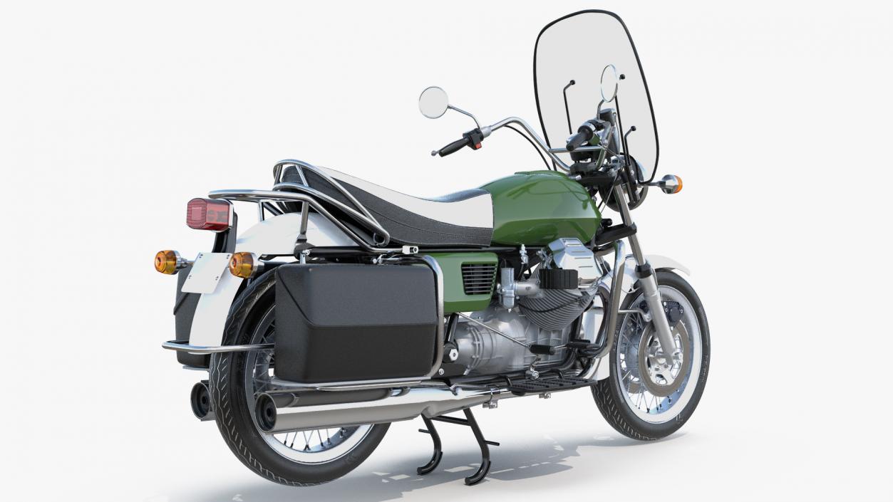 Classic Motorbike Rigged 3D model