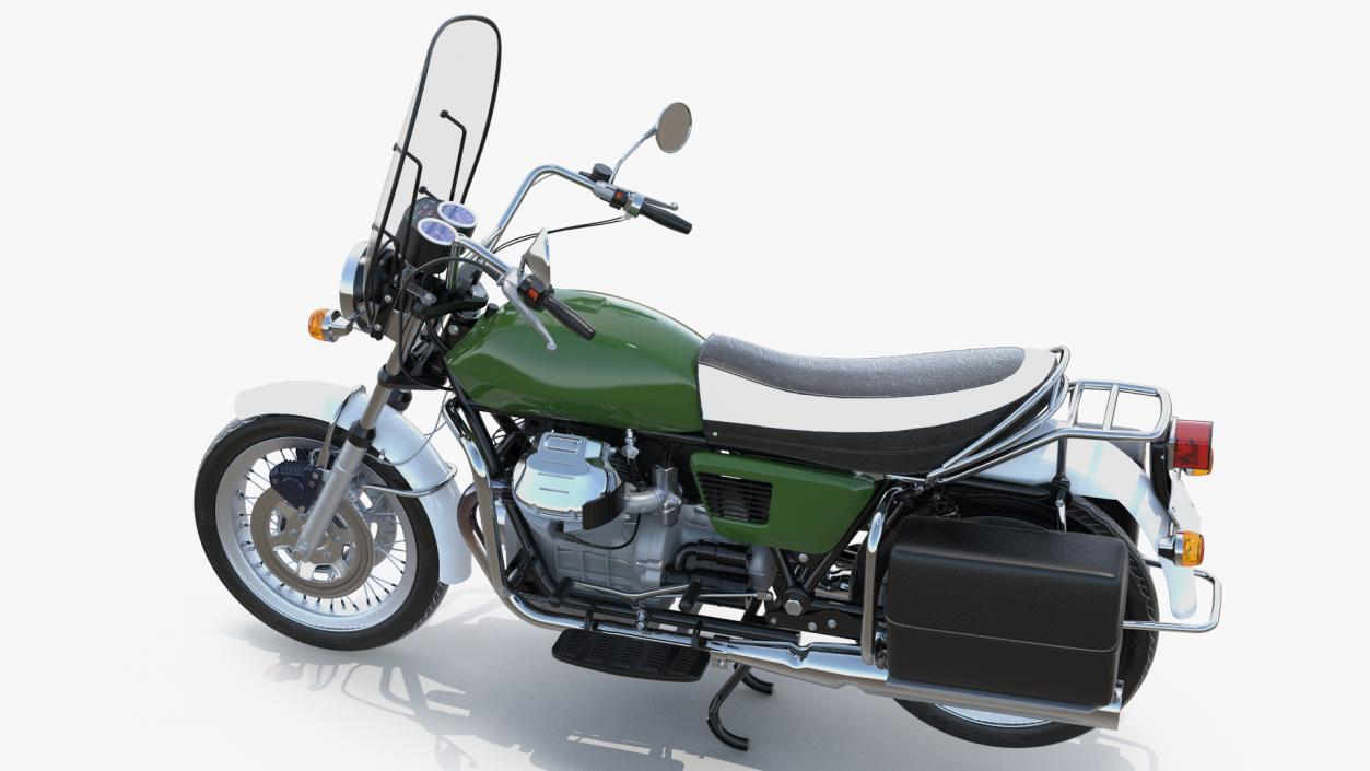 Classic Motorbike Rigged 3D model