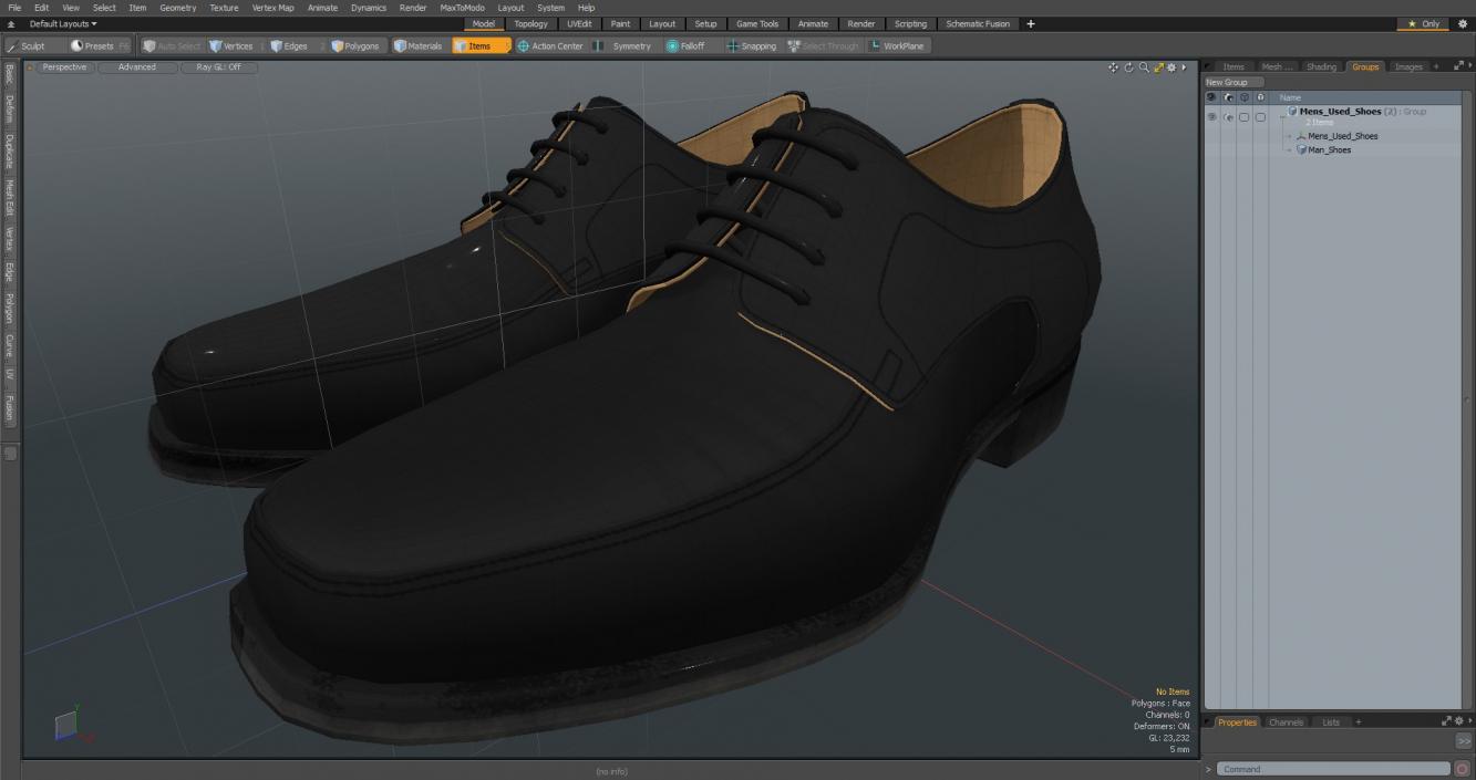 3D model Mens Used Shoes