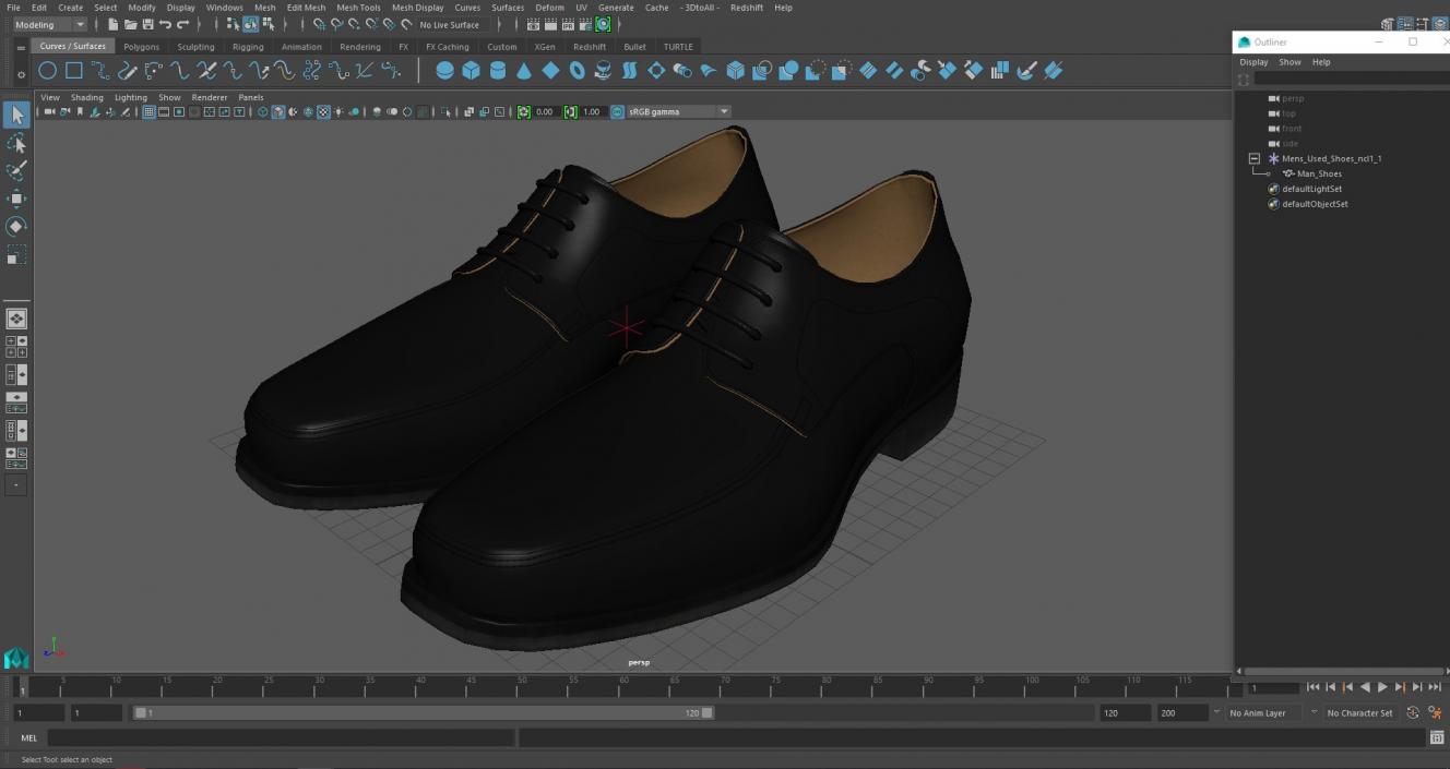 3D model Mens Used Shoes