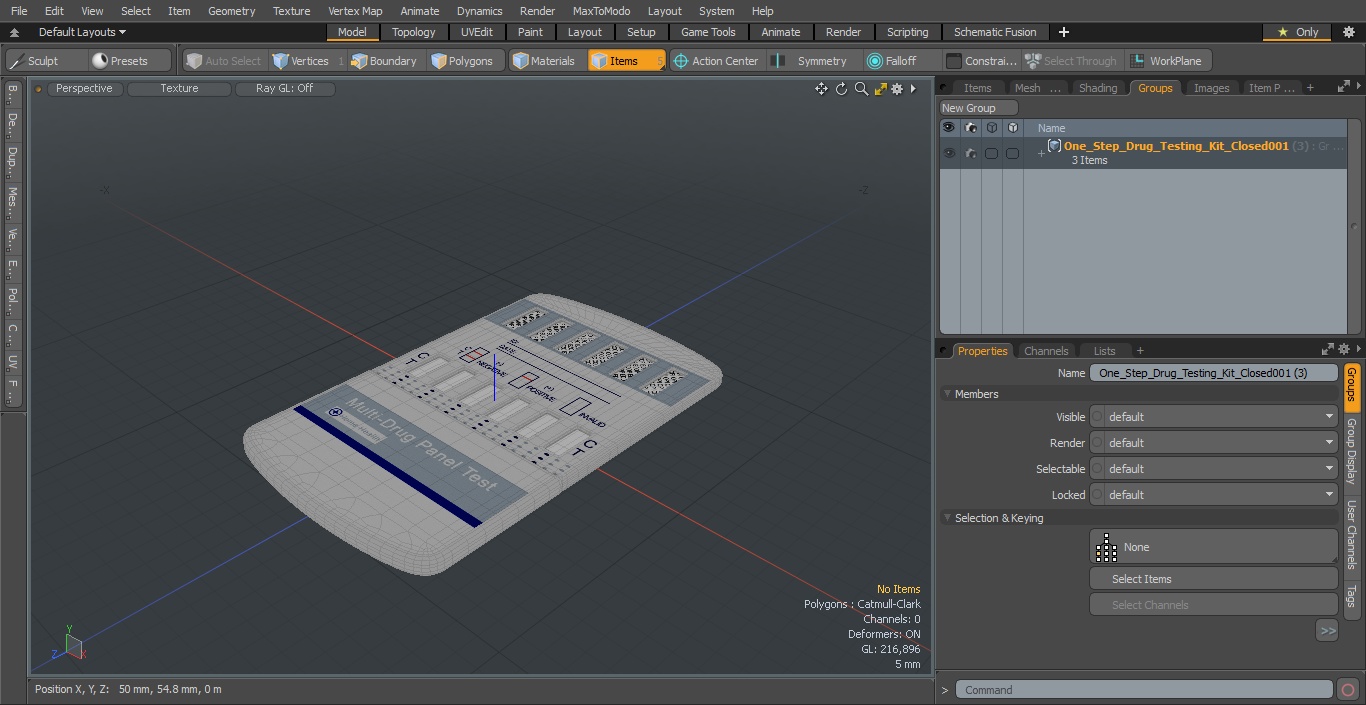 One Step Drug Testing Kit Closed 3D