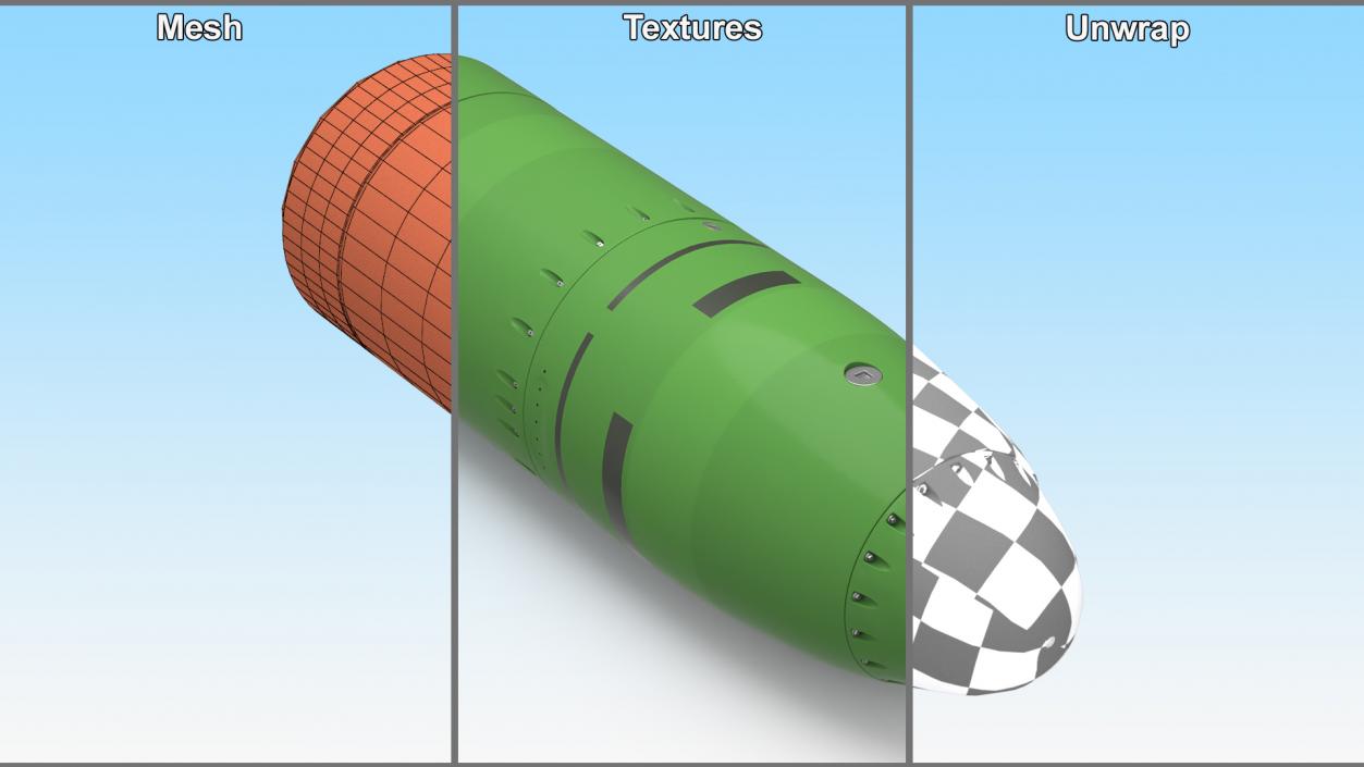 3D model Russian Nuclear Bomb