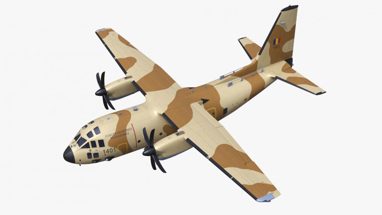 Aircraft C-27J Spartan Morocco Flight 3D