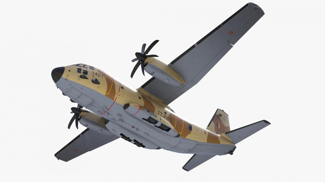 Aircraft C-27J Spartan Morocco Flight 3D