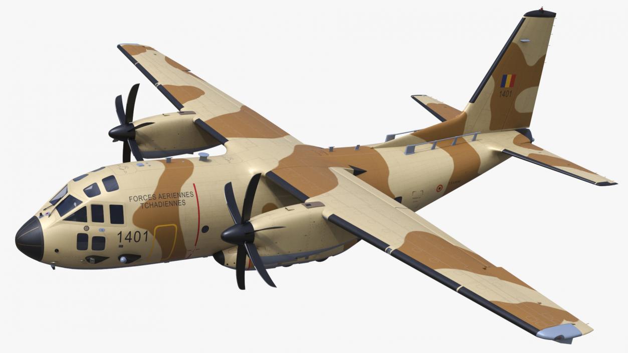 Aircraft C-27J Spartan Morocco Flight 3D