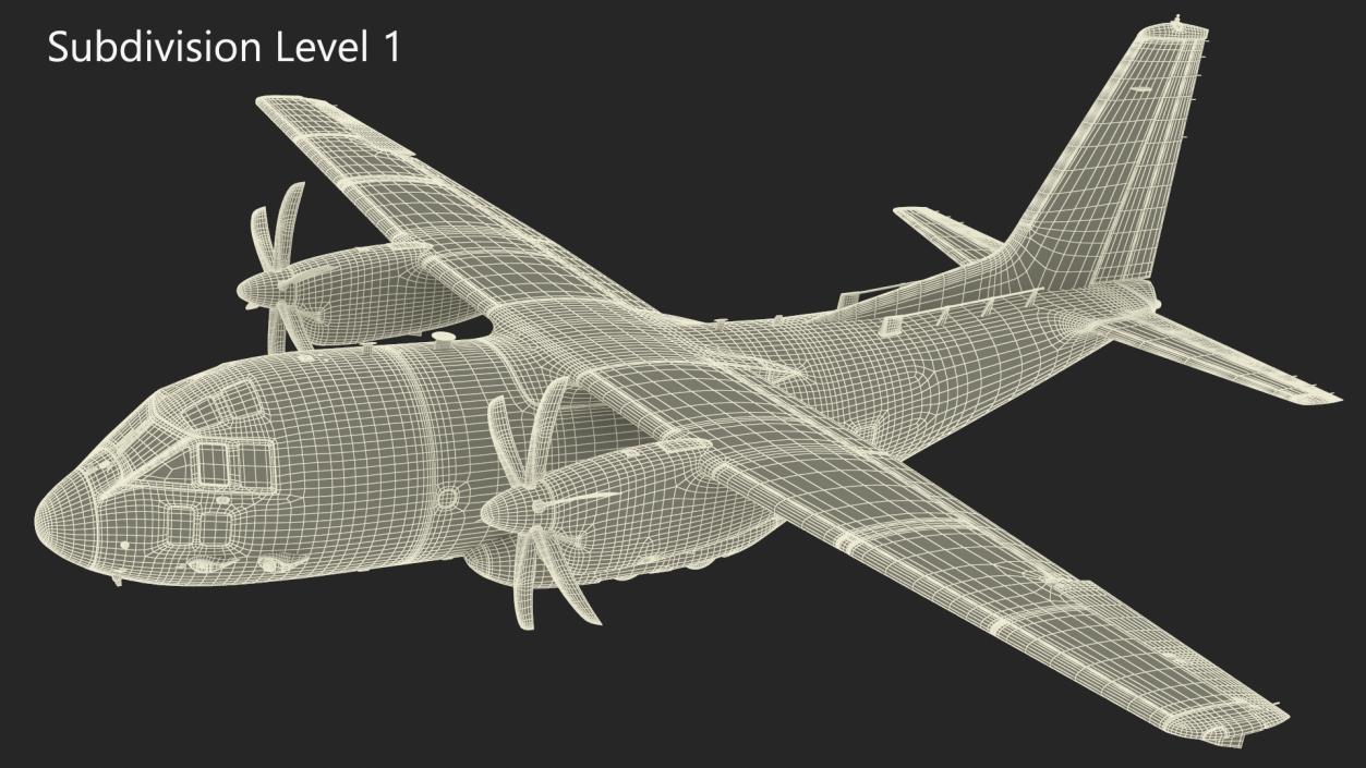 Aircraft C-27J Spartan Morocco Flight 3D