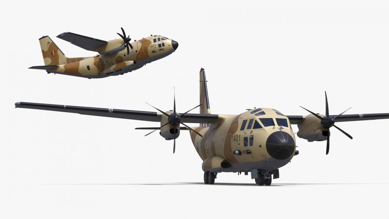 Aircraft C-27J Spartan Morocco Flight 3D