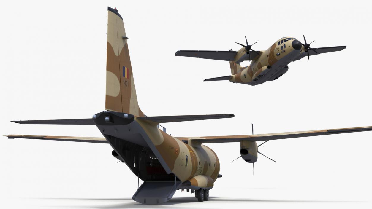 Aircraft C-27J Spartan Morocco Flight 3D