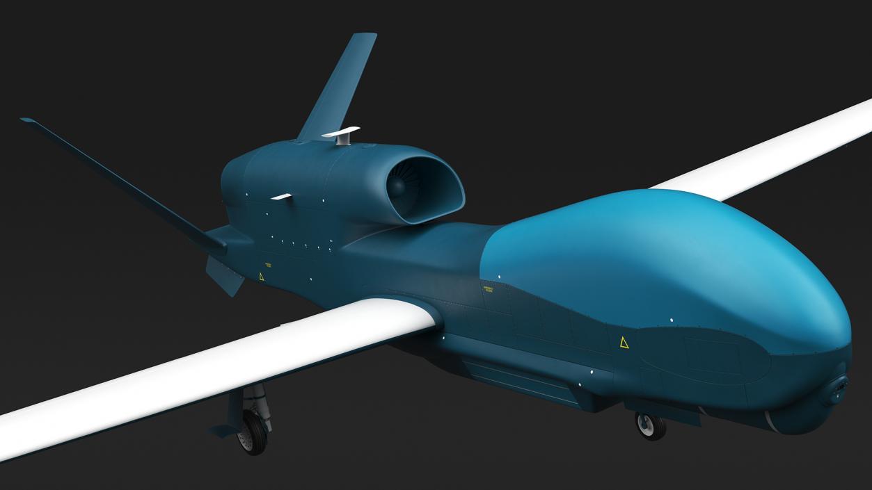 Unmanned Surveillance Drone Rigged 3D model