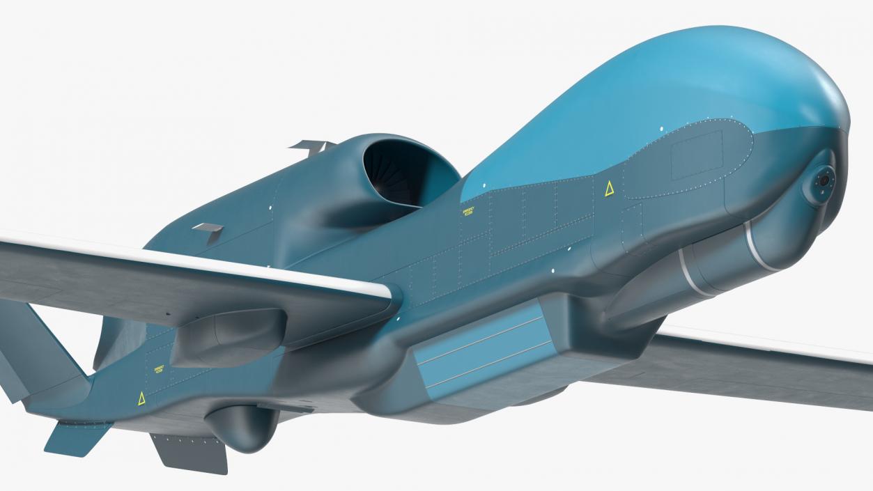 Unmanned Surveillance Drone Rigged 3D model