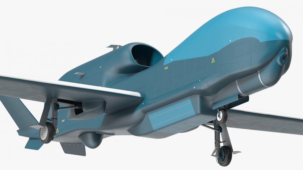 Unmanned Surveillance Drone Rigged 3D model