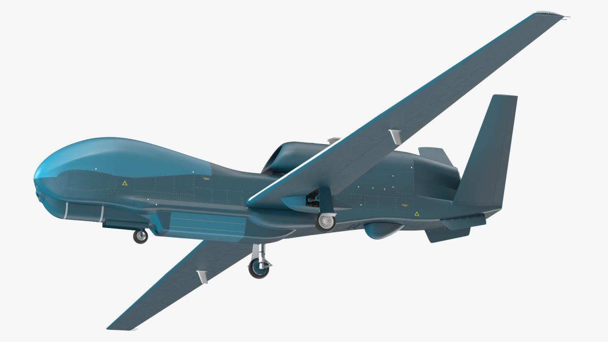 Unmanned Surveillance Drone Rigged 3D model