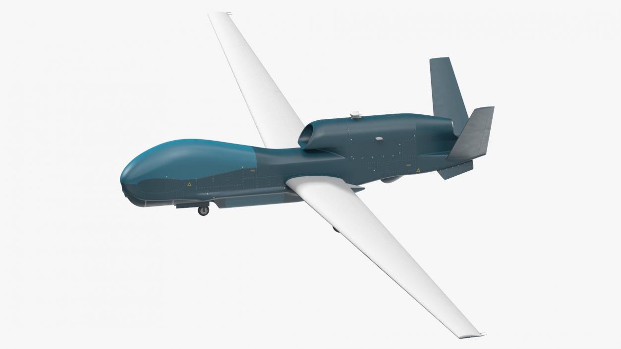 Unmanned Surveillance Drone Rigged 3D model