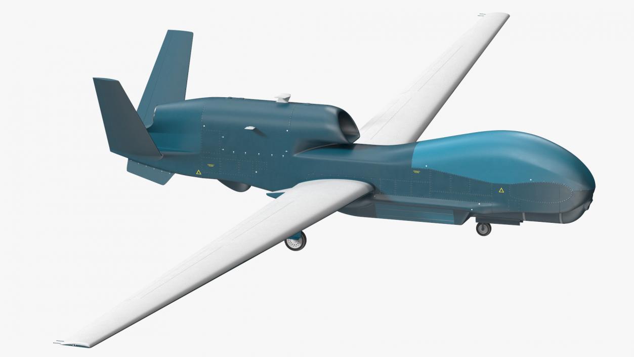 Unmanned Surveillance Drone Rigged 3D model