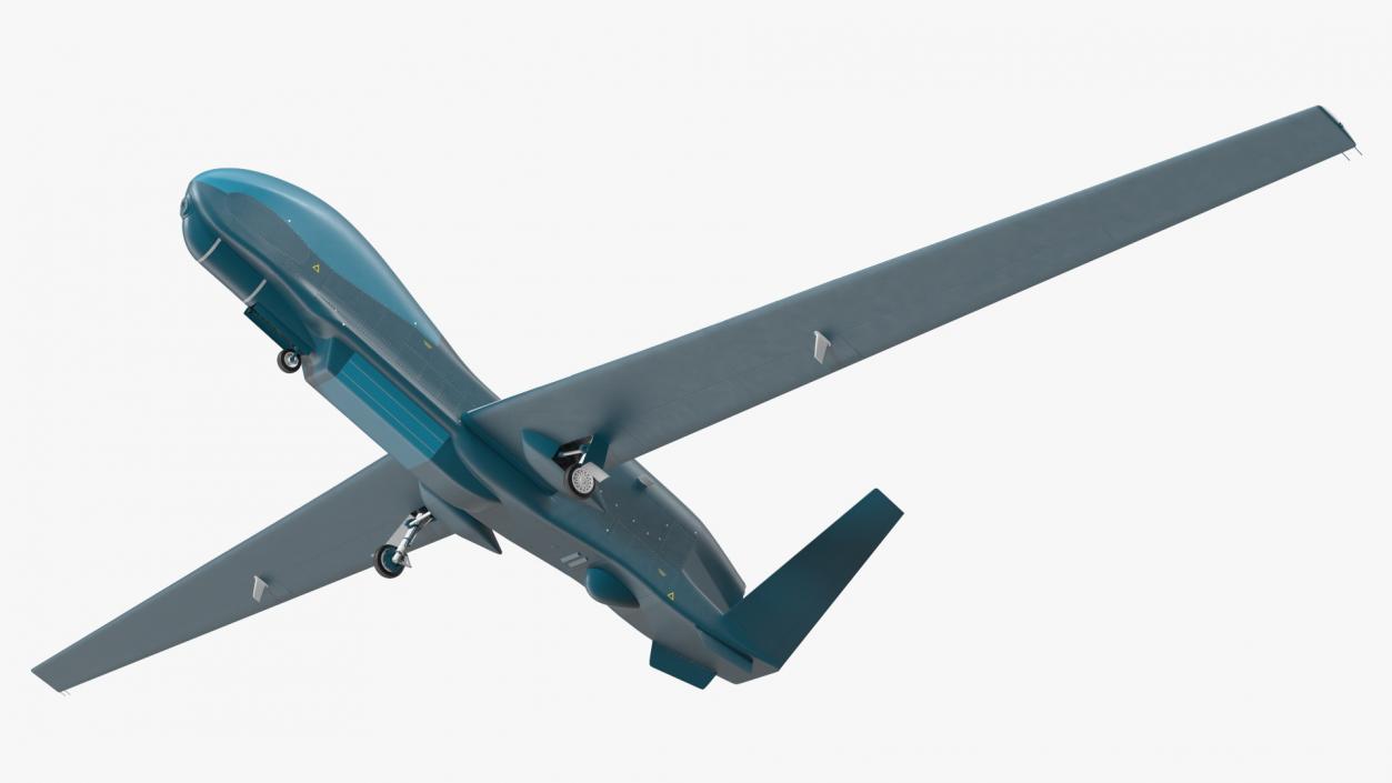 Unmanned Surveillance Drone Rigged 3D model