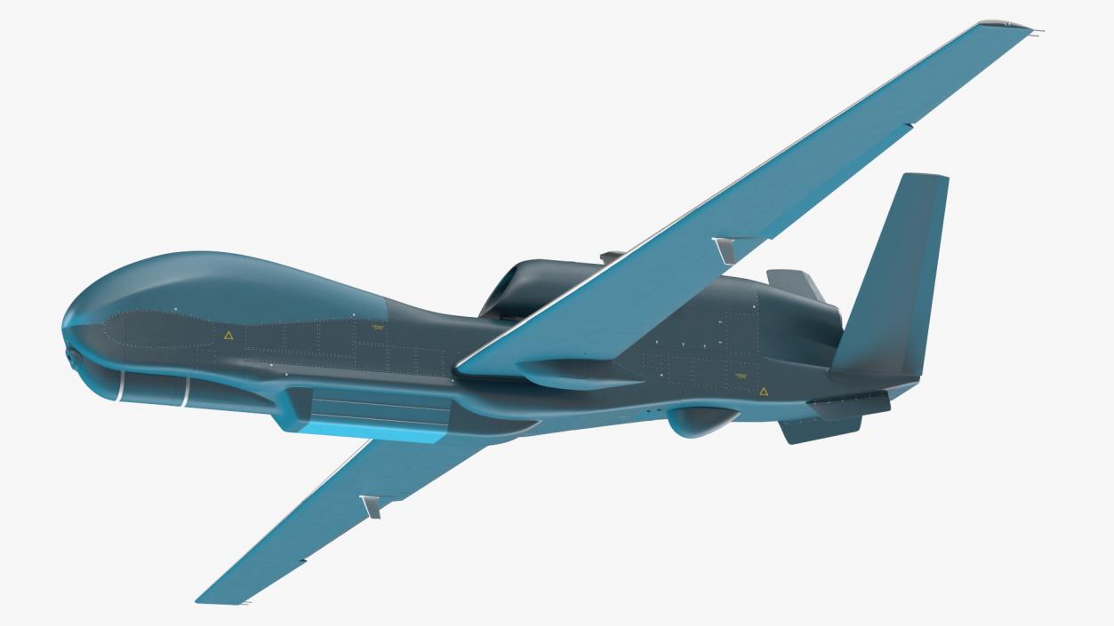 Unmanned Surveillance Drone Rigged 3D model