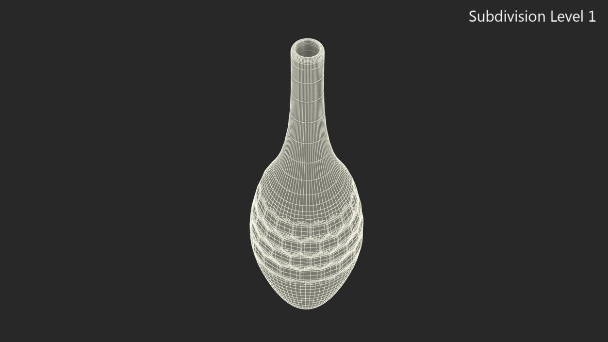 3D Decor Glass Vase