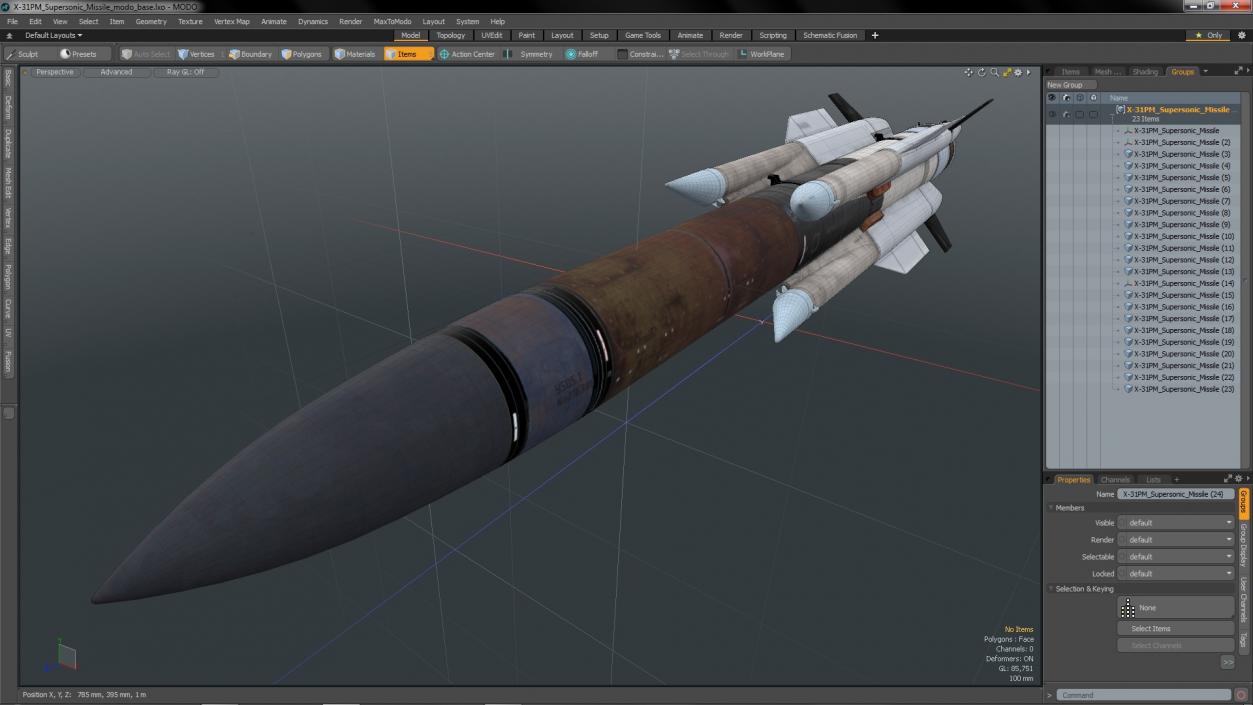 3D X-31PM Supersonic Missile(1) model