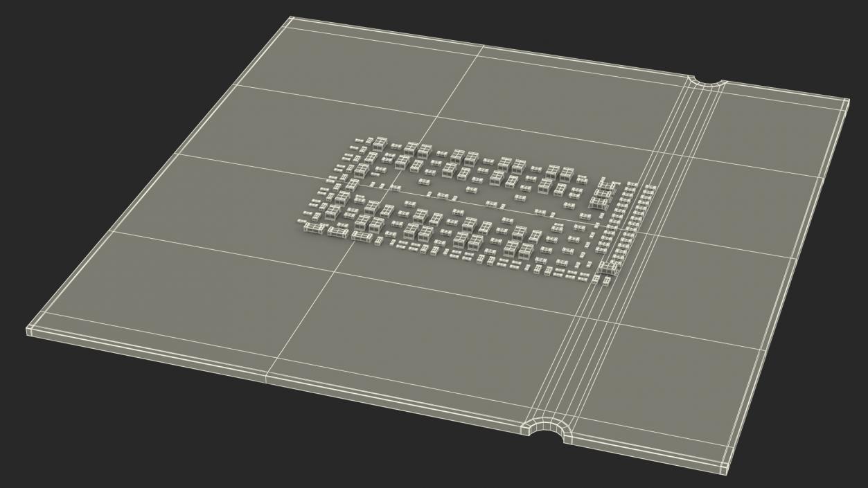 3D Intel Core LGA Package CPU