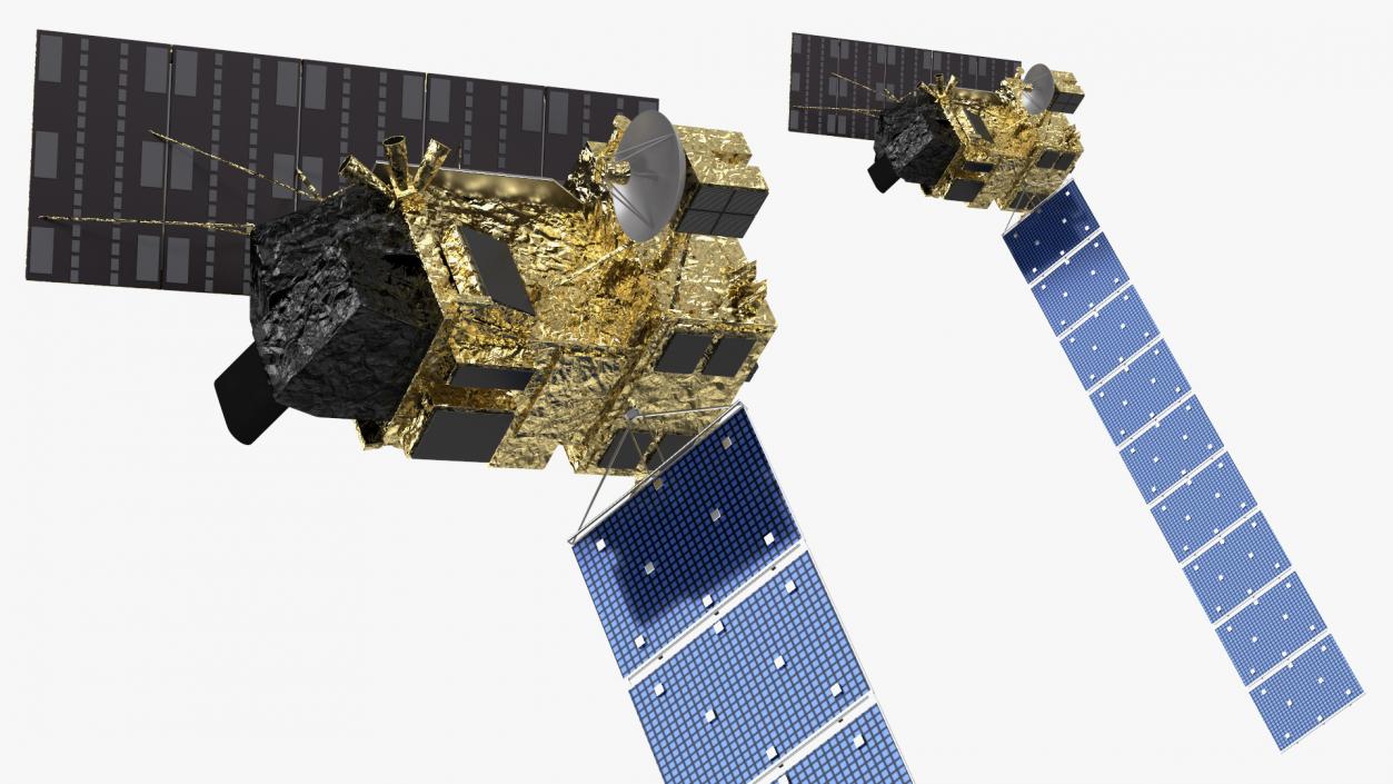 Alos Satellite 3D model