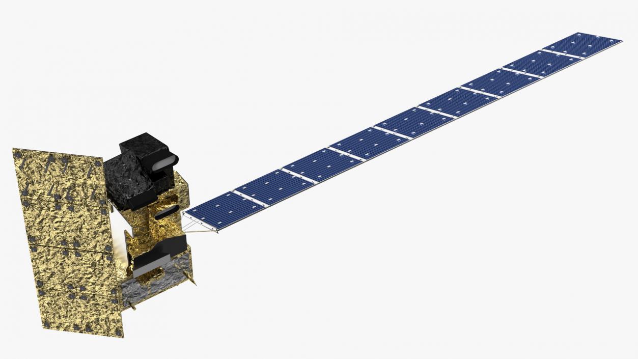 Alos Satellite 3D model