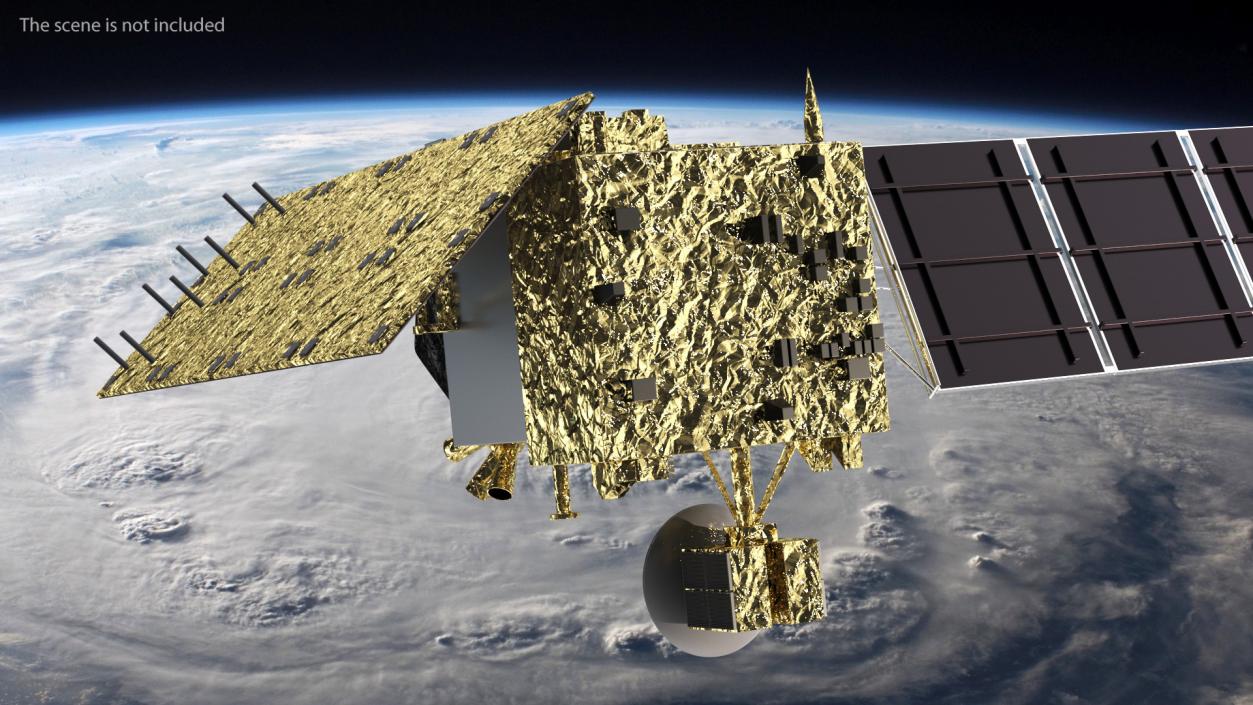 Alos Satellite 3D model