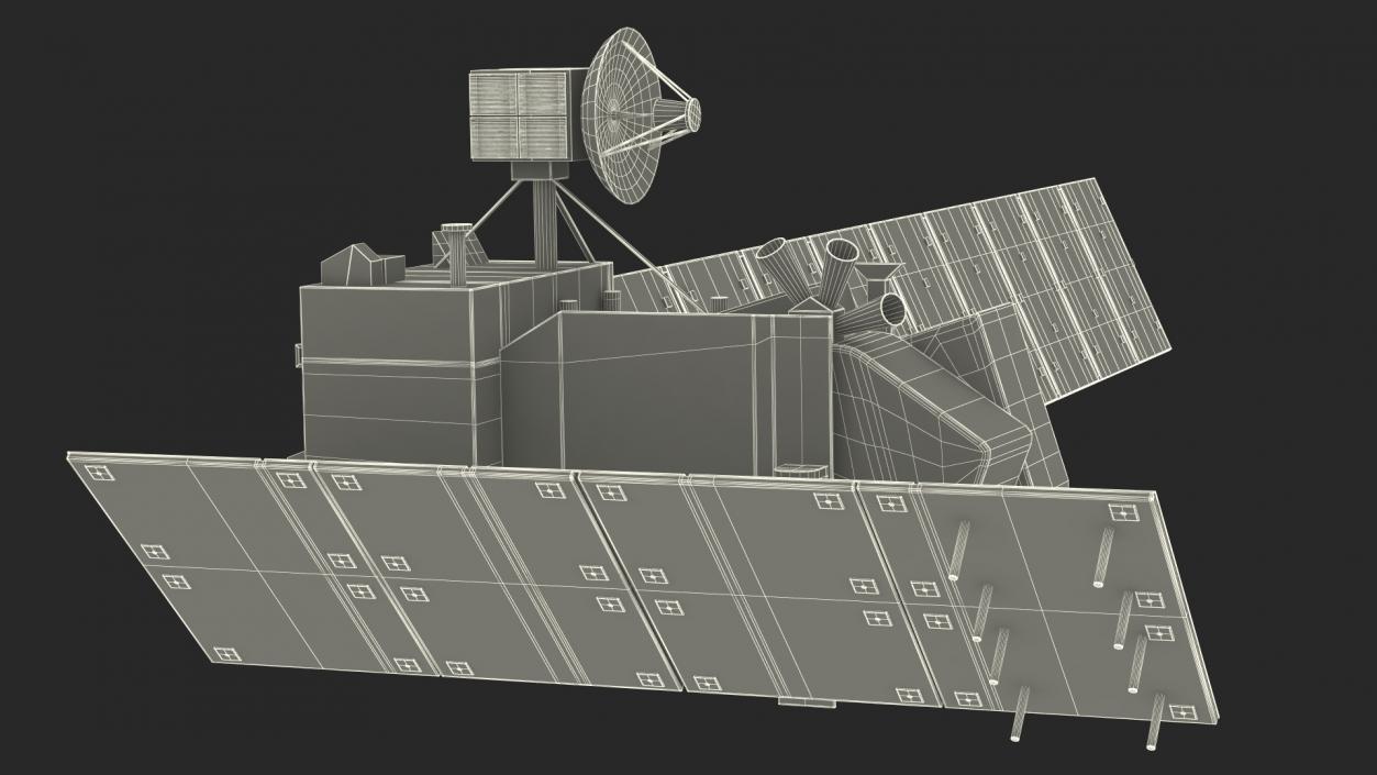 Alos Satellite 3D model