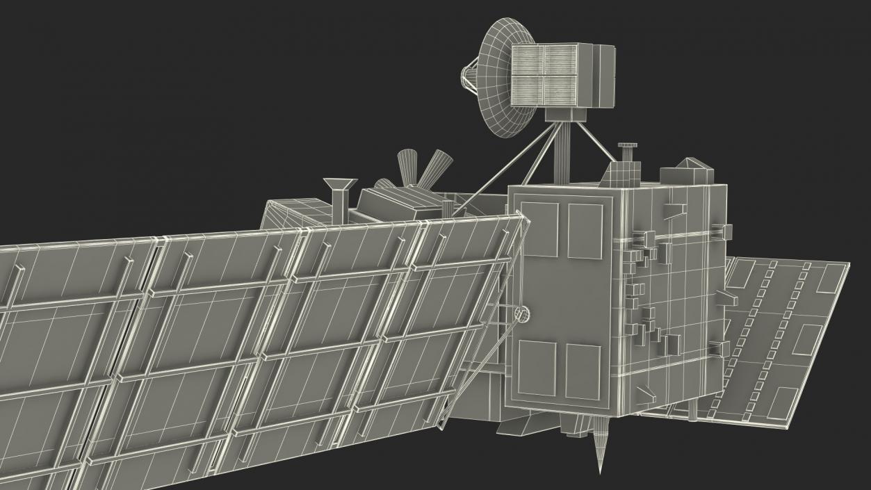 Alos Satellite 3D model