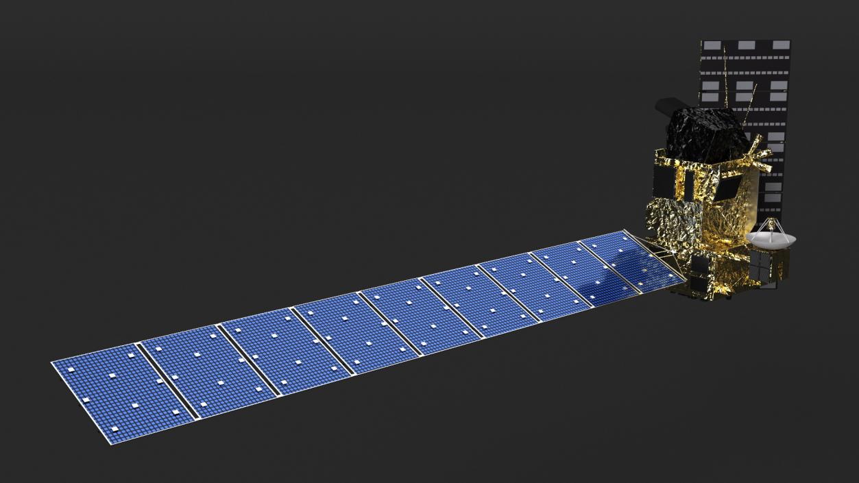 Alos Satellite 3D model