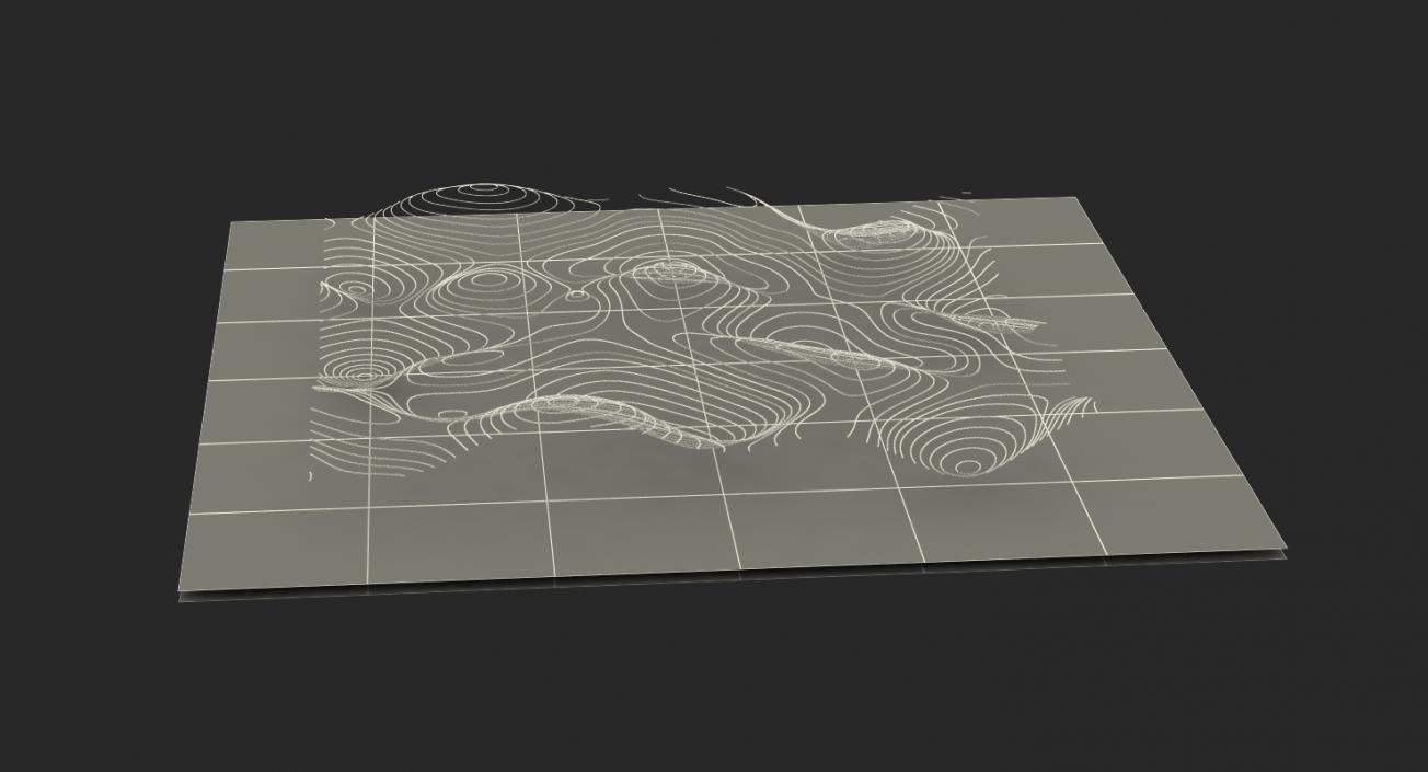 Waves Hologram 3D model