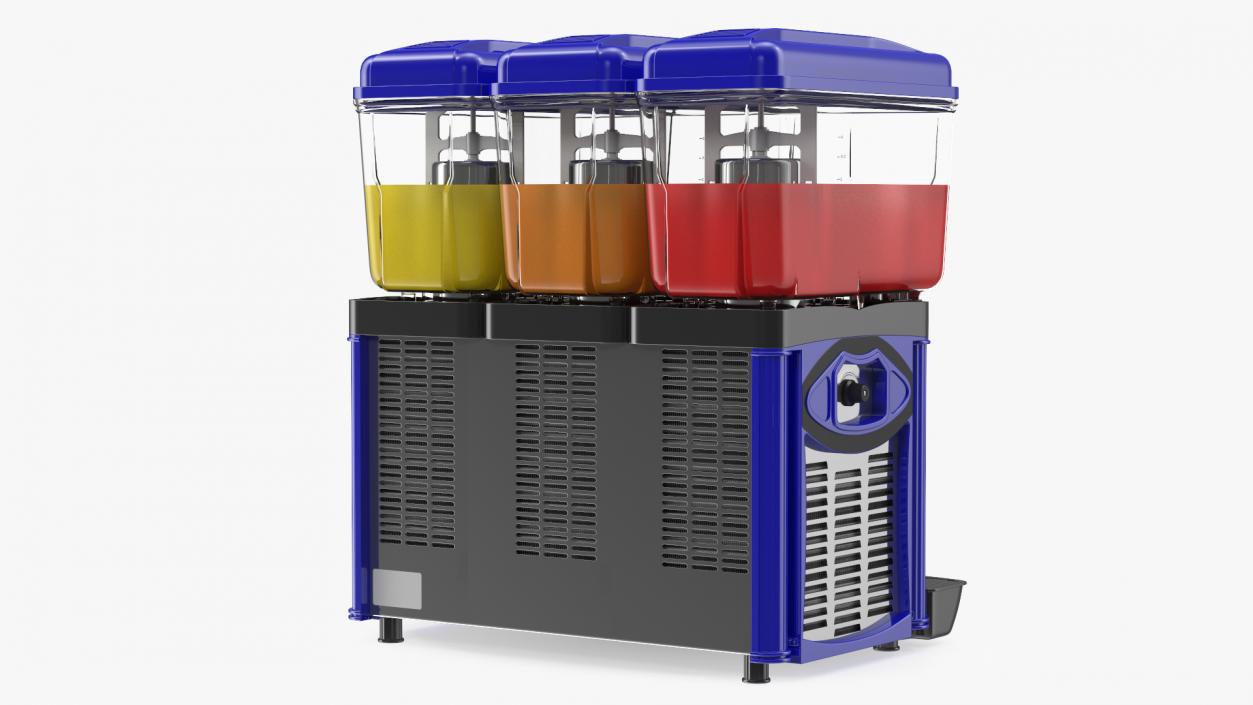 3D model Drink Dispenser Machine 3 Tank