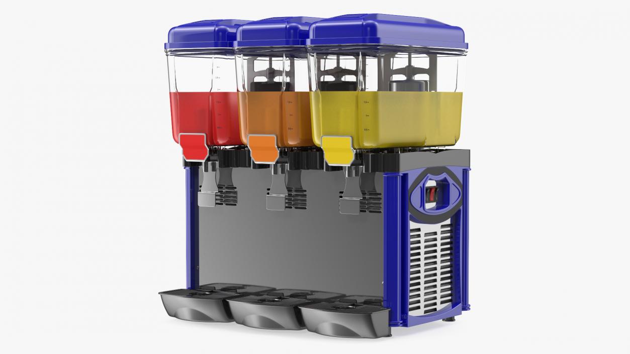 3D model Drink Dispenser Machine 3 Tank