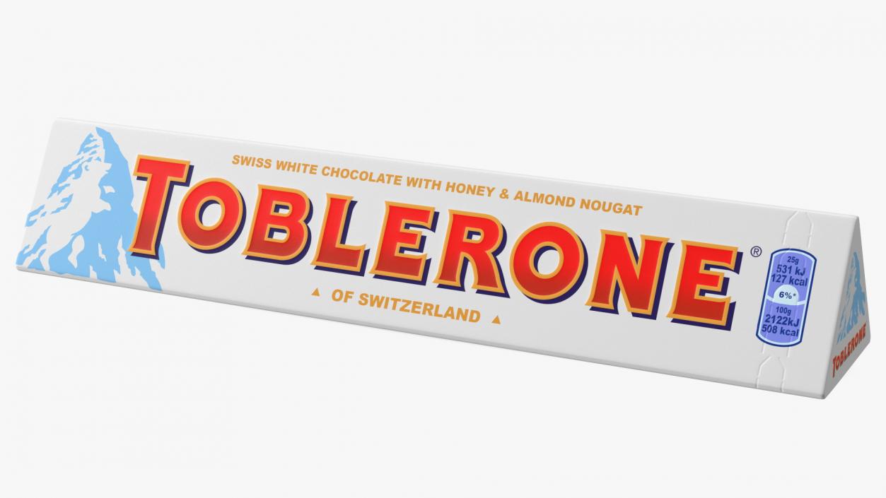 3D Toblerone White Chocolate Package model