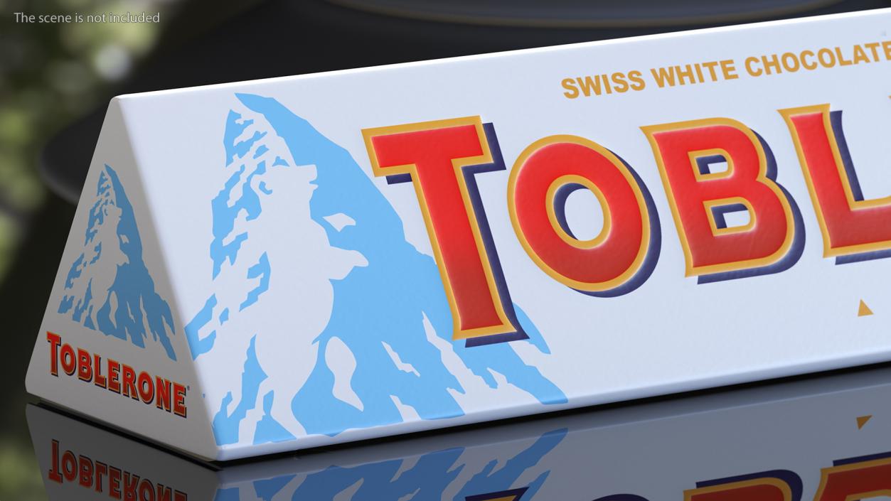 3D Toblerone White Chocolate Package model