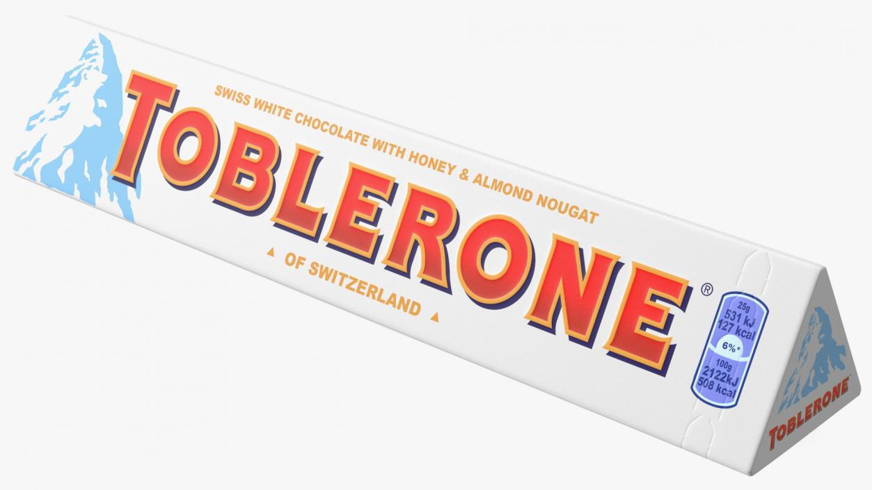 3D Toblerone White Chocolate Package model