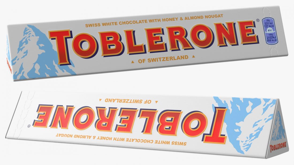 3D Toblerone White Chocolate Package model