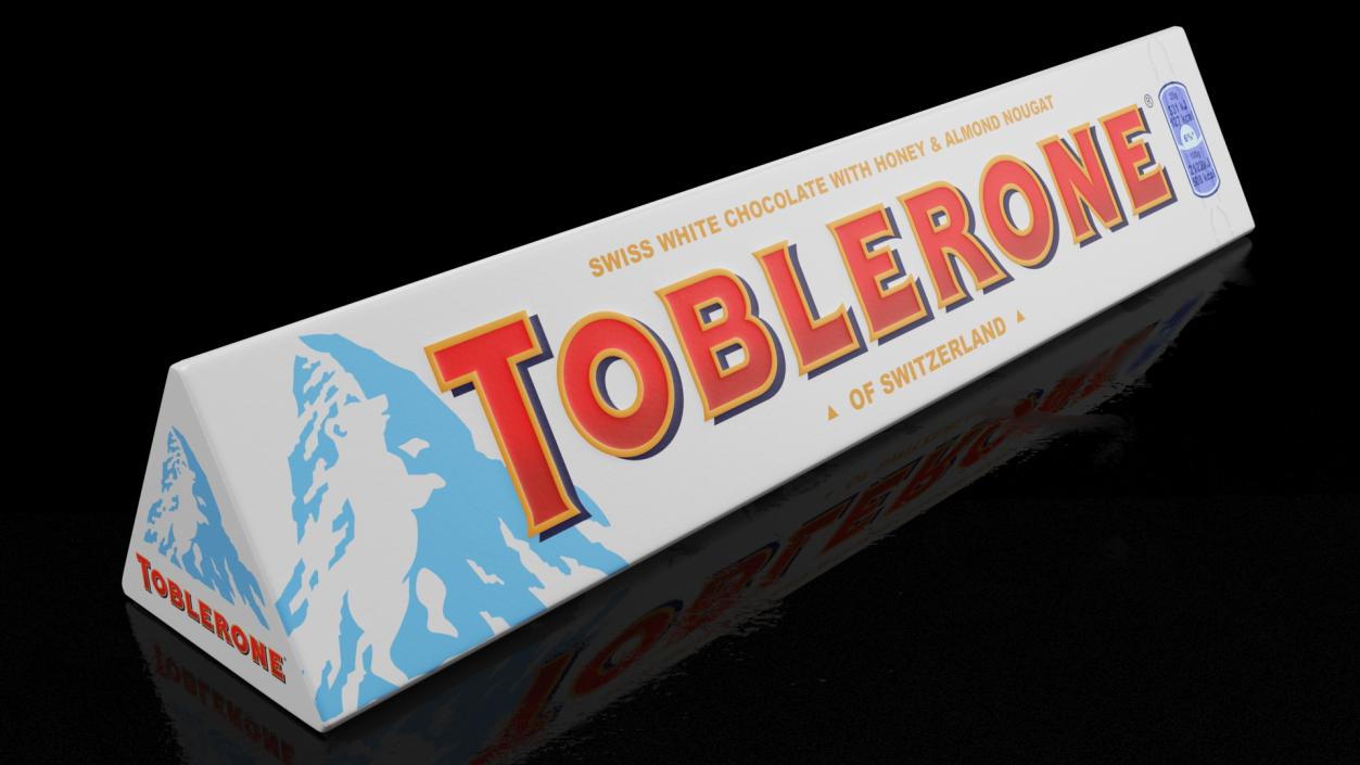 3D Toblerone White Chocolate Package model