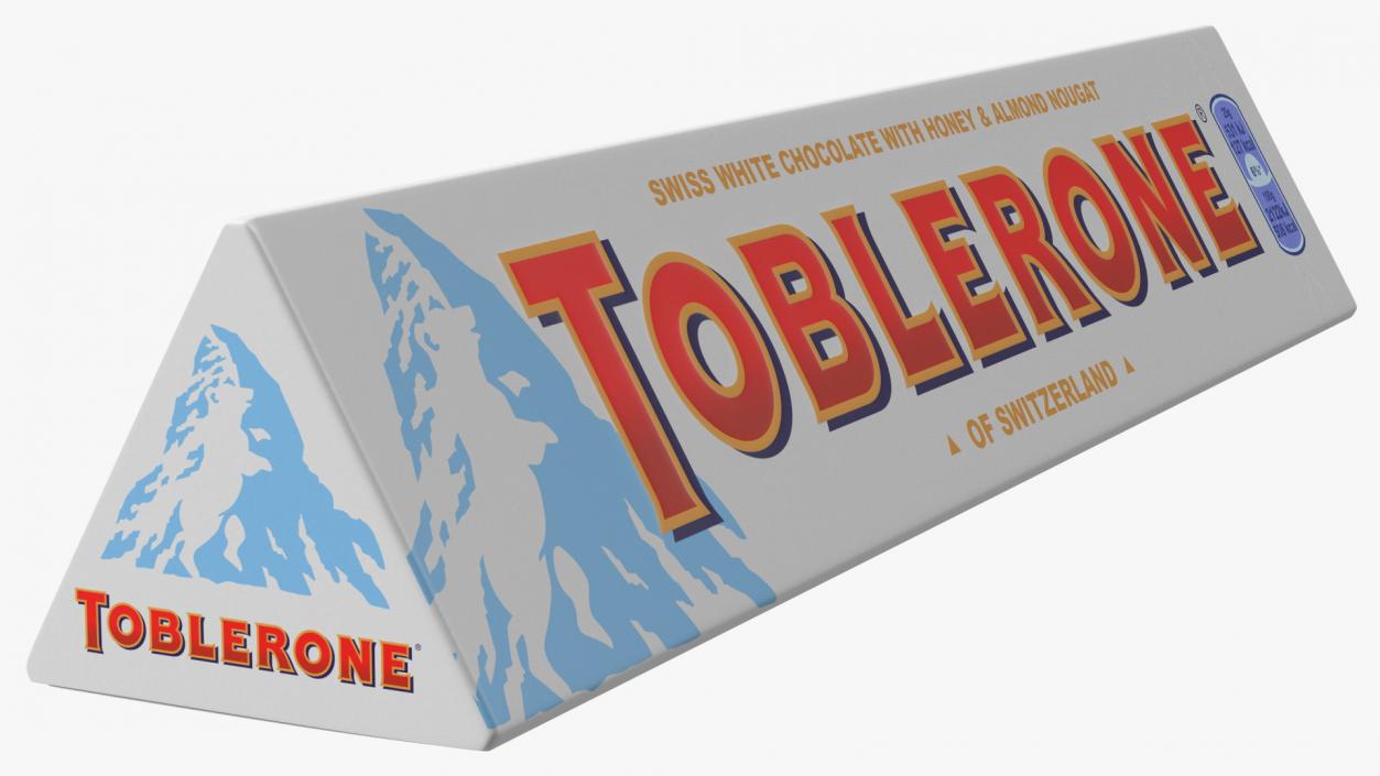 3D Toblerone White Chocolate Package model