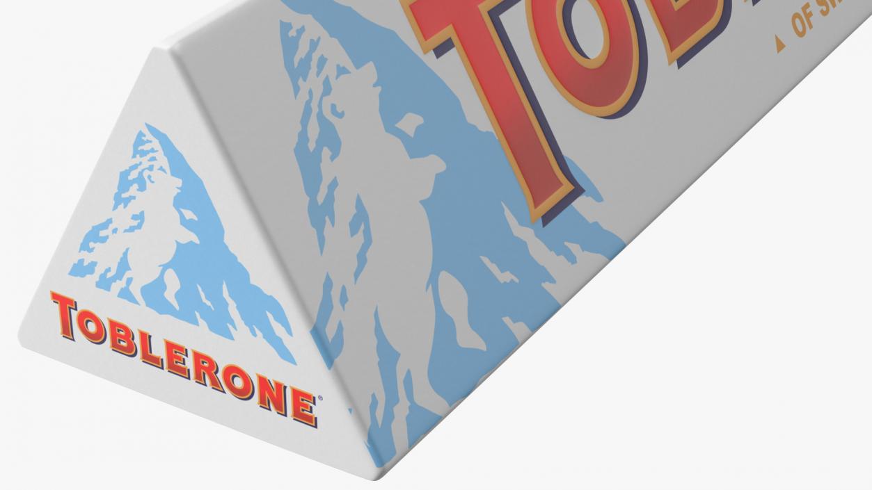 3D Toblerone White Chocolate Package model