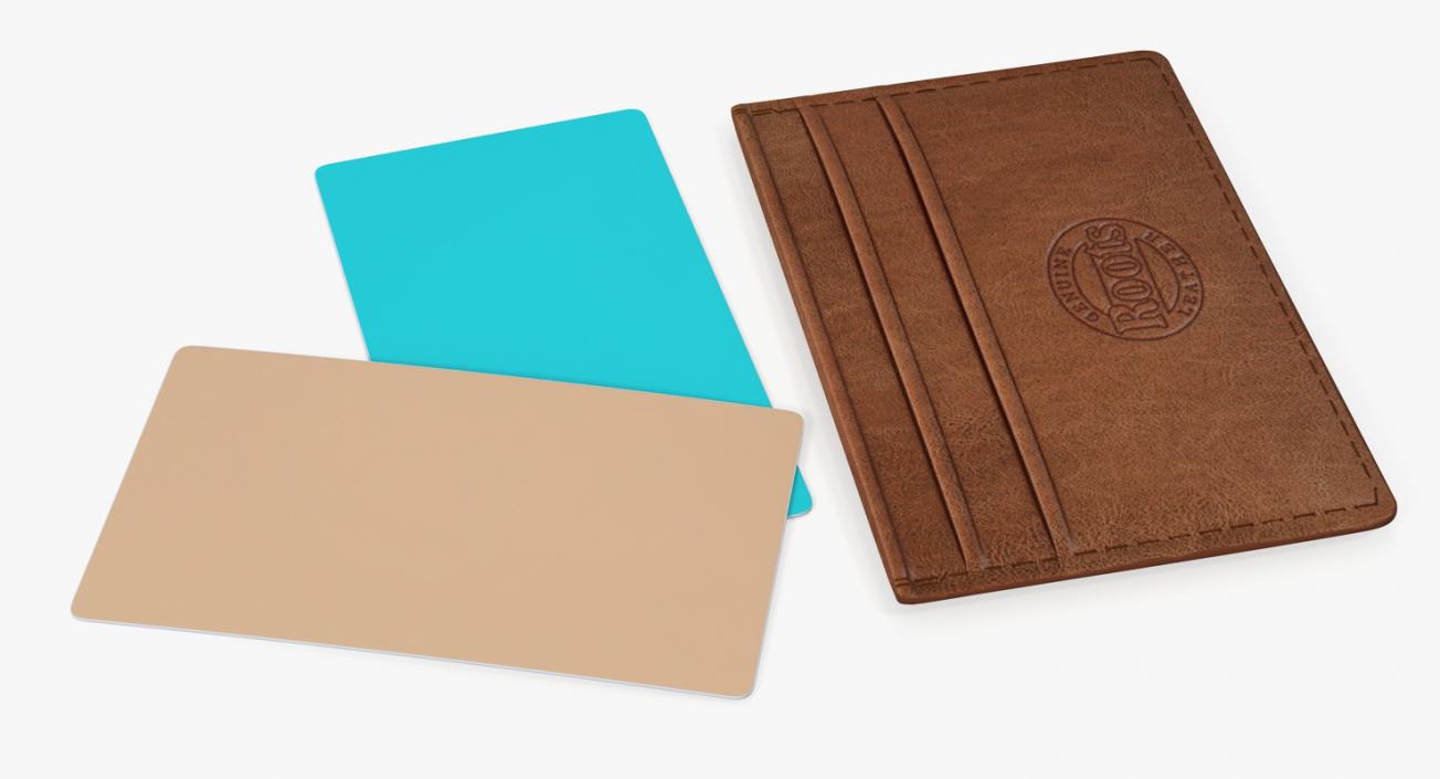 3D Leather Business Card Holder model